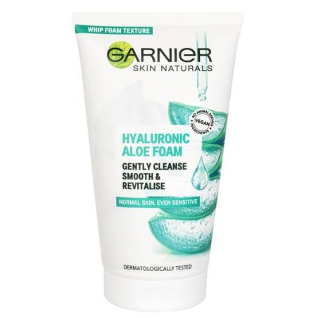 Garnier SKIN NATURALS Hyaluronic Aloe habzó arctisztító 150 ml